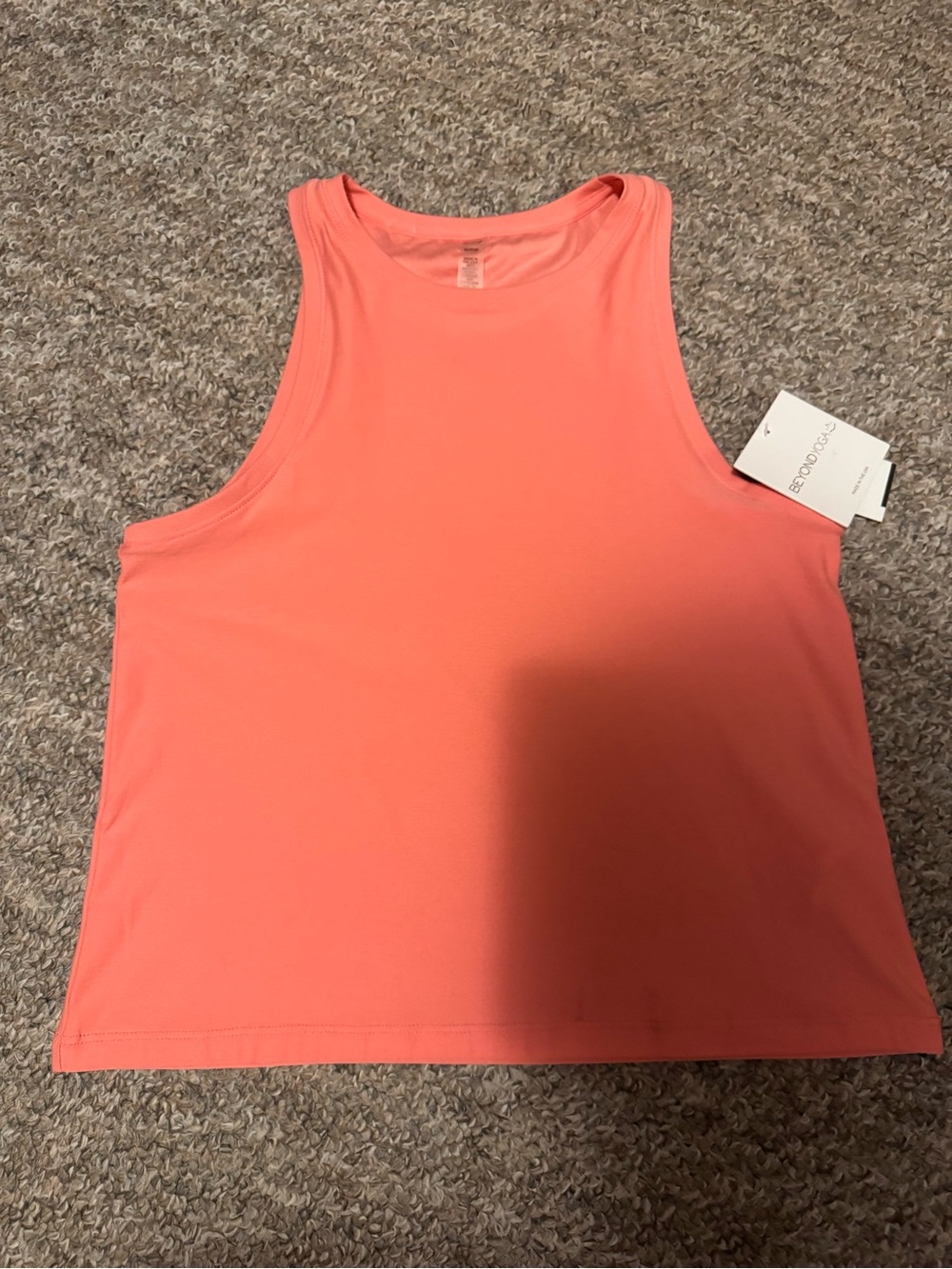 Beyond Yoga Coral High-Neck Tank Top, size xs, NWT
